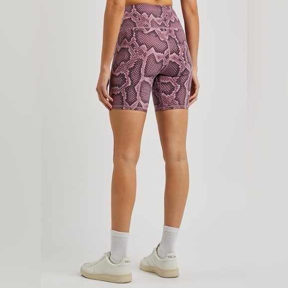 NWOT VARLEY Let's Go Python-Print Stretch-Jersey Cycling Shorts Pink XS - Picture 3 of 9